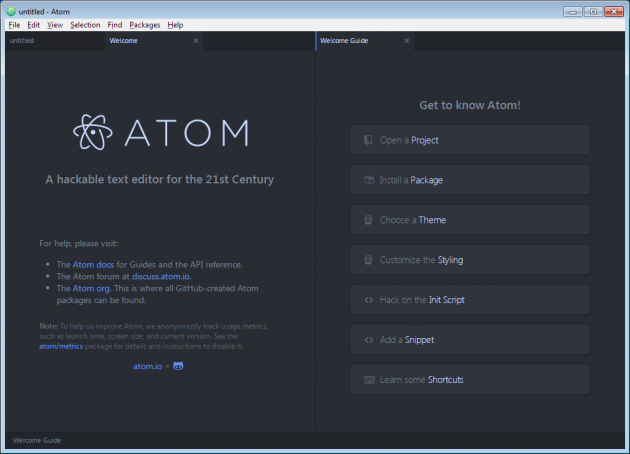 Atom hälsar dig välkommen.