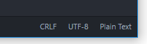 På Windows är radbrytning CRLF standard.