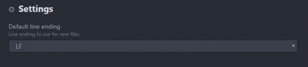 Alltid default radslut till LF.