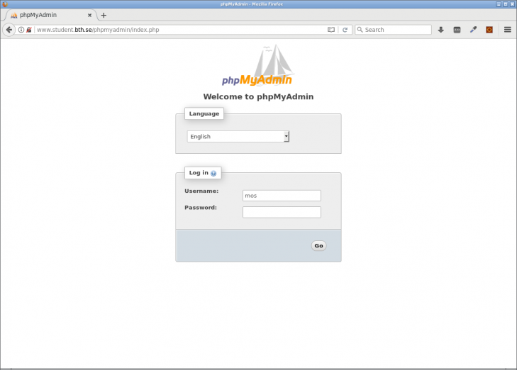 Inloggning sker via webbläsaren, det är en webbaserad applikation, byggd i PHP.